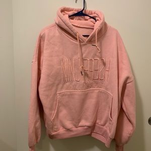 pink hoodie